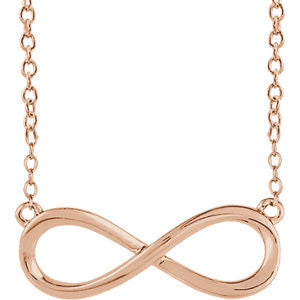 14K Yellow Infinity-Inspired 18" Necklace