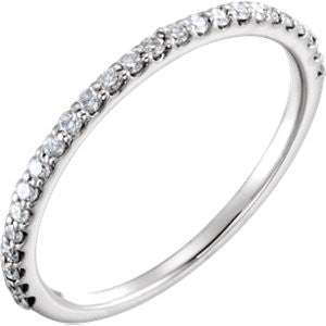 18K White 1-4 CTW Diamond Band