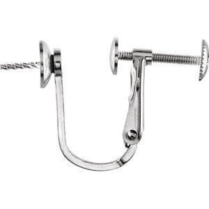 Sterling Silver French Screw Back Earring