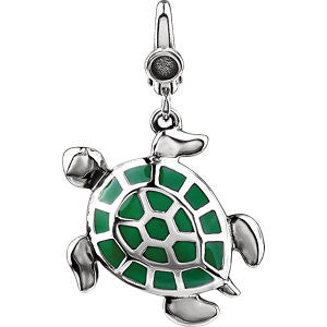 Enamel Turtle Charm