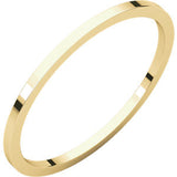 14K Rose 5mm Flat Band