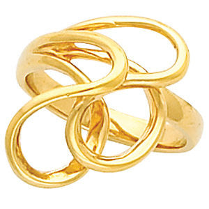 14K Yellow Freeform Ring