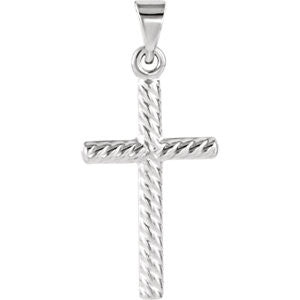 14K Yellow 32x20mm Cross Pendant