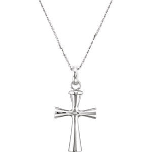 Plain Cross Ash Holder Necklace