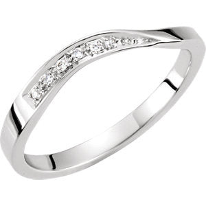 Stackable Diamond Wave Ring