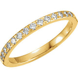 14K White 1/3 CTW Diamond Anniversary Band