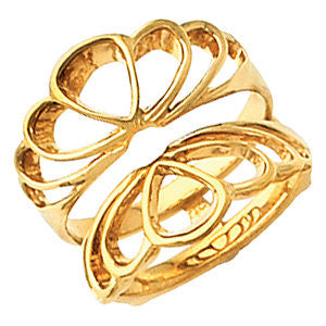 14K Yellow Ring Guard