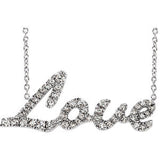 14K White 1/4 CTW Diamond 18" Necklace