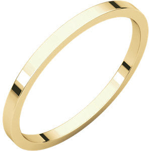 14K Rose 5mm Flat Band