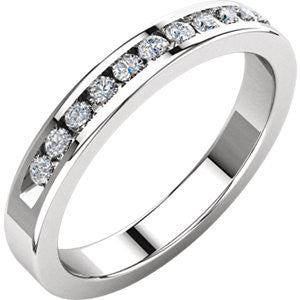 1-4 CTW Diamond Classic Channel Set Anniversary Band