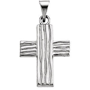 Sterling Silver 18x14.45mm The Rugged Cross® Pendant