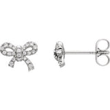 14K White 1/5 CTW Diamond Earrings