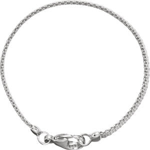 Sterling Silver Solid Flat Mesh 7" Bracelet