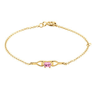 14K Yellow October Birthstone Bracelet