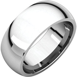 Sterling Silver 8mm Comfort Fit Band