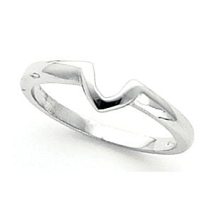 14K White .50 CT Band for Solitaire Mounting