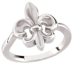 Sterling Silver Fleur-de-lis Ring