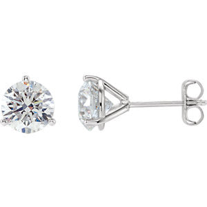 14K White 2 CTW Diamond Stud Earrings