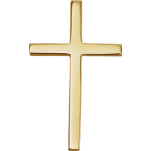 14K Yellow 21.75x13.5mmmm Cross Pendant