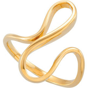 14K Yellow Freeform Ring