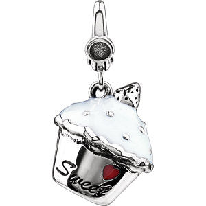 Enamel Cupcake Charm