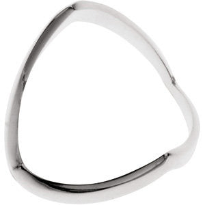 Sterling Silver V Shaped African Band