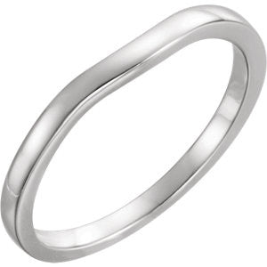 14K White Band #2