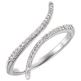 14K White 1/6 CTW Diamond Ring