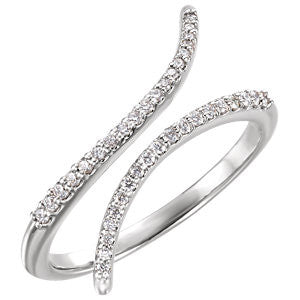 14K White 1/6 CTW Diamond Ring