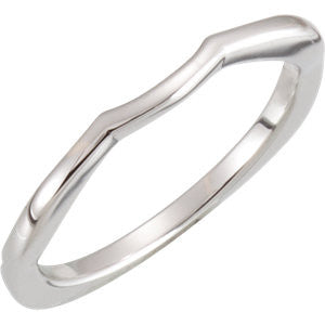 14K White Band