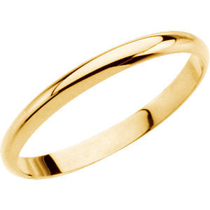 14K Yellow Youth Band Size 0.5