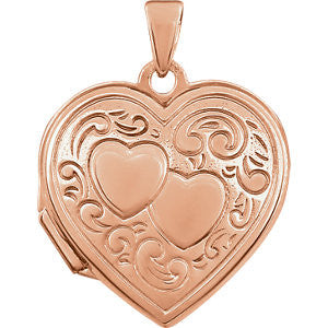 Sterling Silver Double Heart Locket