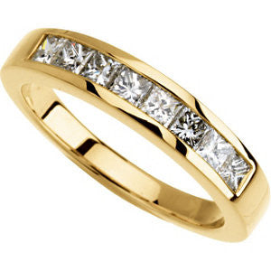 14K Yellow 3-4 CTW Diamond Band