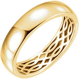 14K White 4mm Lattice Design Band Size 11