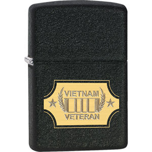 Zippo® Vietnam War Black Crackle&trade; Lighter