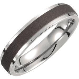 Titanium 5mm Oxidized Flat Band Size 9.5