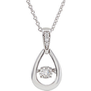 14K White 1-6 CTW Diamond 18" Mystara® Necklace