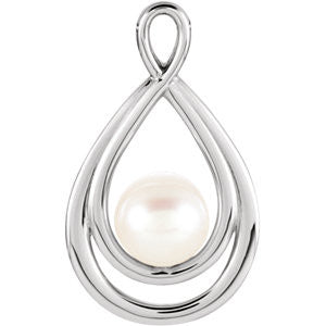 14K Yellow Freshwater Cultured Pearl Pendant