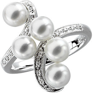 Five-Stone Ring for Pearl