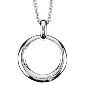 Diamond Circle Necklace