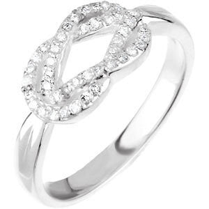 Diamond Knot Ring