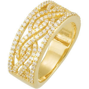 14K Yellow 3-4 CTW Diamond Anniversary Band