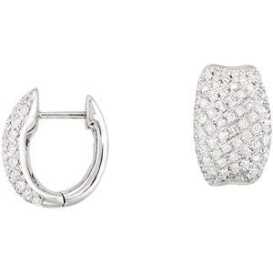 Pavé Hinged Earrings