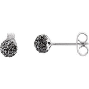 Pavé Ball Stud Earrings