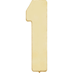 14K Yellow Number "1"