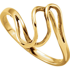 14K Yellow Metal Fashion Ring