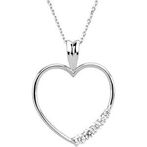 Journey Diamond Heart Necklace