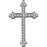 14K Yellow 1 CTW Diamond Cross Pendant