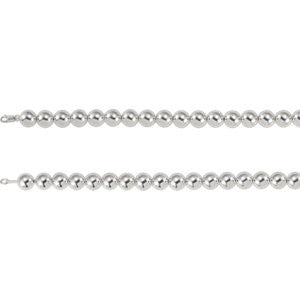 Sterling Silver 14mm Bead 16" Chain