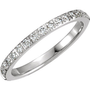 14K White 1-3 CTW Diamond Anniversary Band